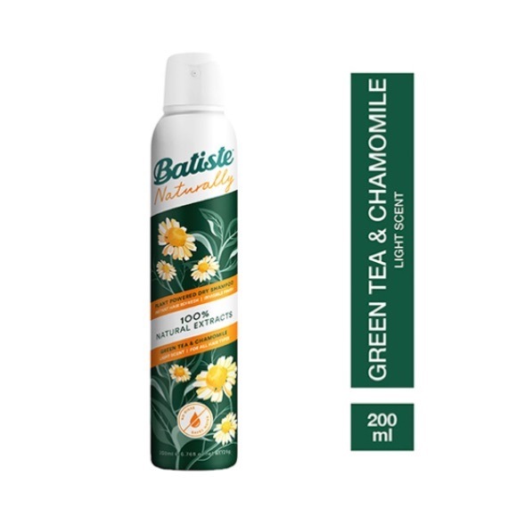NEW! (2) BATISTE NATURALLY GREEN TEA & CHAMOMILE DRY SHAMPOO 4.23 oz - Picture 4 of 4